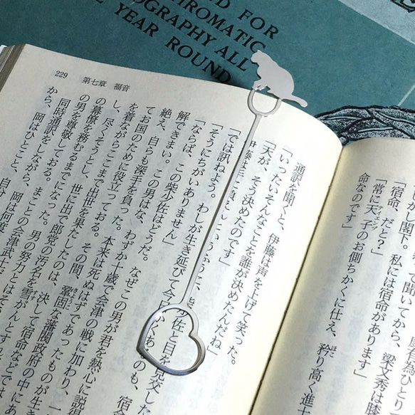 Cat-BookMark-9貓貓銀色書籤書籤 第2張的照片