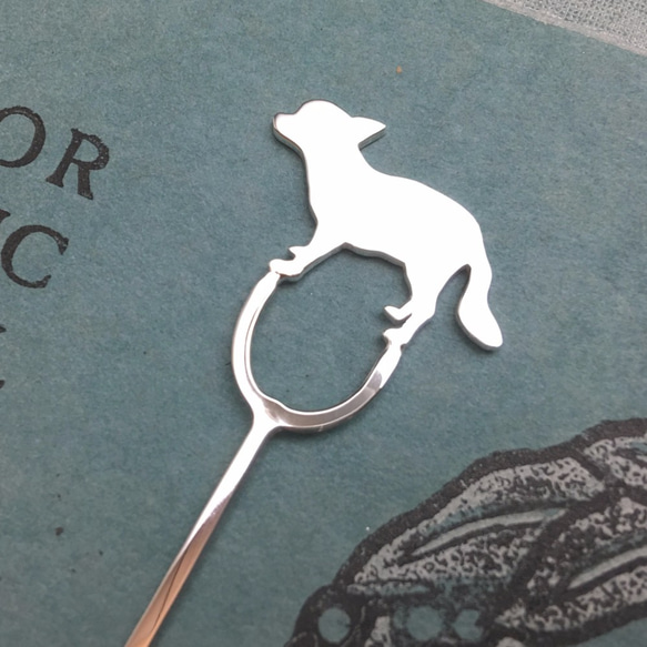 Dog-BookMark-25 Chihuahua Silver Bookmark 書籤 第3張的照片