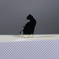 Cat-BookMark-6　ネコ　シルバーブックマーク しおり 1枚目の画像