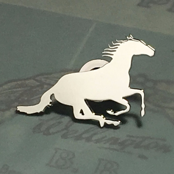 Horse-Pin-1 馬純種銀別針胸針 [訂購] 第2張的照片