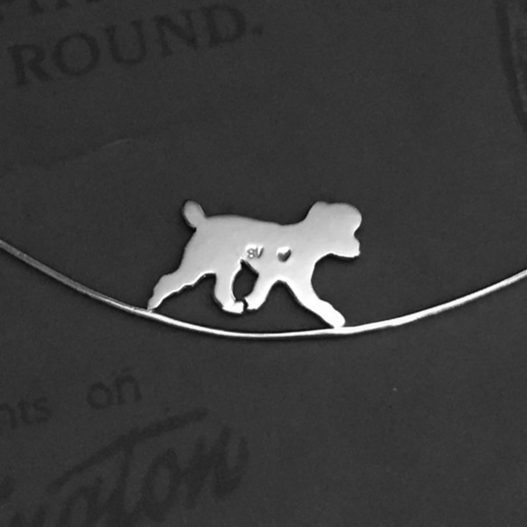 Dog-15 Silver Choker Silver950 [Order Production] 3枚目の画像