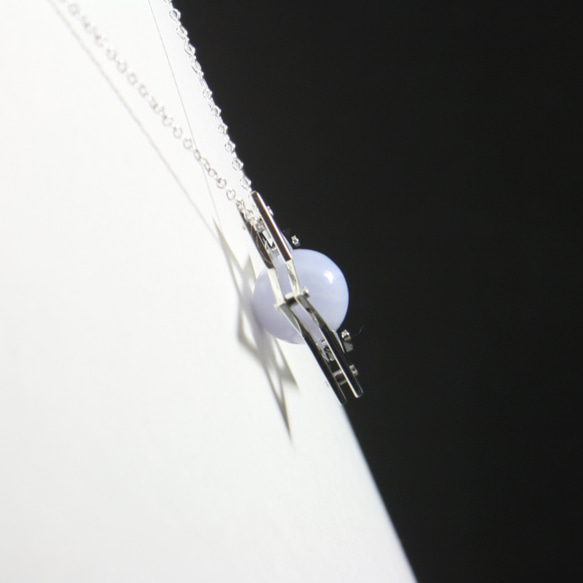 Sphere in the Star Pendant Silver BlueLaceAgate 星　ペンダント 4枚目の画像