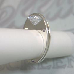 THe Parallel Lines Ring Silver CubicZirconia Oder Production 5枚目の画像