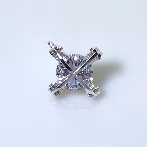 The Cross Division Pendant Silver CubicZirconia 3枚目の画像