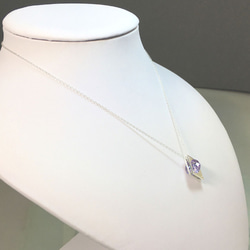 CZ in the square Pendant Silver CubicZirconia ペンダント 5枚目の画像