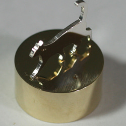 Cat-paperweight-1 SV+Brass ペーパーウエイト 4枚目の画像