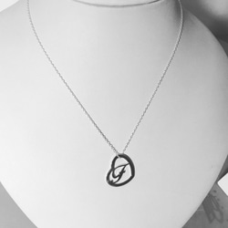 Open Heart Initial Pendant [OrderProdact] オープンハートイニシャルペンダント 4枚目の画像