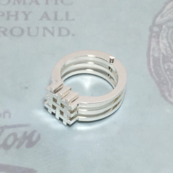 HIDAKUMIKO Puzzle Ring Silver <order puroduction 7days> 4枚目の画像