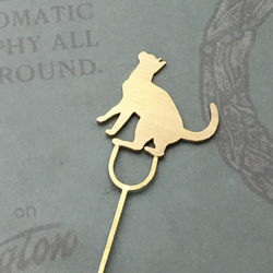 Cat-11 Brass bookMark Largesize(Oder Production)貓書籤 第3張的照片