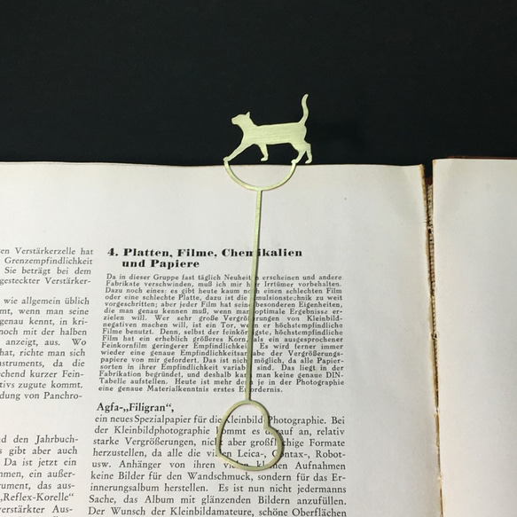 Cat-13 Brass bookMark Largesize(Oder Production)貓書籤 第2張的照片