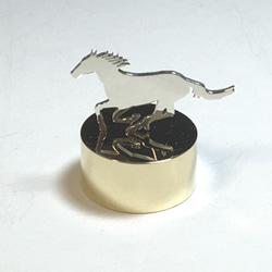 Horse-1 Mini PaperWeight Silver+Brass <order production 7day 2枚目の画像