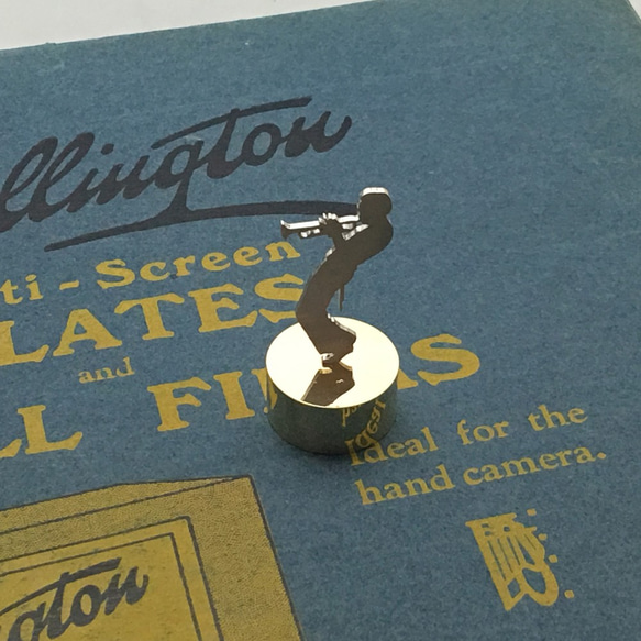 Miles Mini Paper Weight Jazz Silver ＋ Brass マイルスデイビス 7枚目の画像