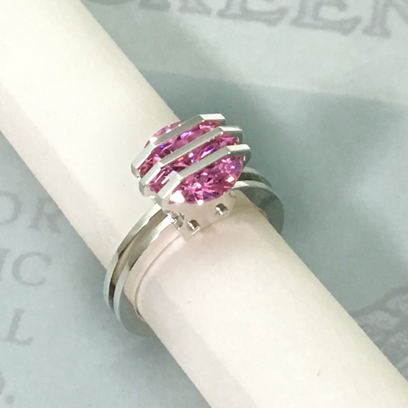 Three Parallel Lines CZ Ring<Order Production> Silver 2枚目の画像