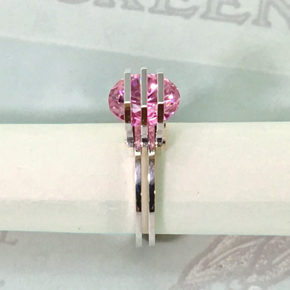 Three Parallel Lines CZ Ring<Order Production> Silver 3枚目の画像