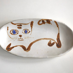 トラ猫　小皿 6枚目の画像