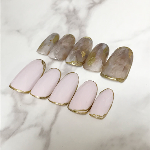 シンプルニュアンスネイル ネイルチップ（つけ爪） R＊ 通販 8466799