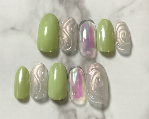 ネイルチップ・付け爪 mint ミントネイル ネイルチップ（つけ爪） R＊ 通販 8838911｜Creema