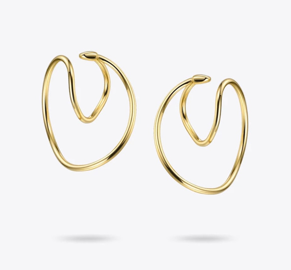 gold circle ear cuff 2枚目の画像