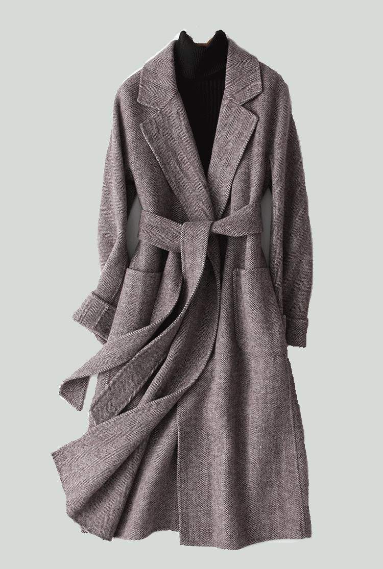 STRASBURGO カシミヤ・ウール リバーシブルロングコート STRASBURGO カシミヤ・ウール リバーシブルロングコート