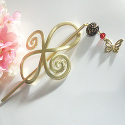 再販 *sousou*アラベスク模様の珠と蝶のマジェステ 1枚目の画像