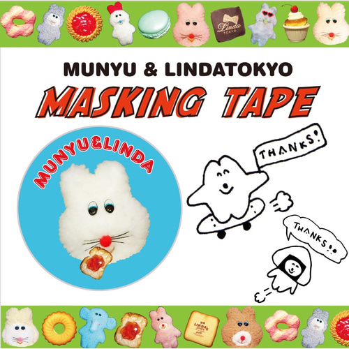 むにゅ&LINDA マスキングテープ マスキングテープ LINDA TOKYO 通販