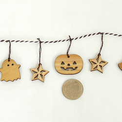 ハロウィン木製ミニガーランド 5枚目の画像