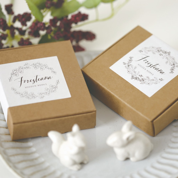 木のクリスタルペンダントライトイヤリング（ディスプレイスタンド付） 5枚目の画像