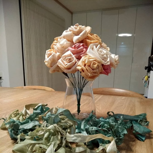 かんなくずの花束 B1 アートフラワー spirit_of_wood 通販 8707712