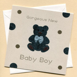 出産祝いカード New Baby ゴージャスベイビーボーイ [BH35] 2枚目の画像