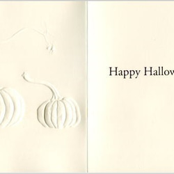 ハロウィーンカード Halloween パンプキンフェイス [0466-99F02] 3枚目の画像