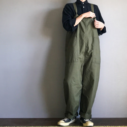 お気に入りの GARMENT NUU FACTORY ウェダオール サロペット キナリ