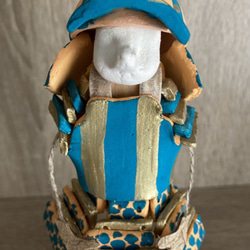 節句人形　『鎧兜を着た　エルフ』　turquoise blue 8枚目の画像