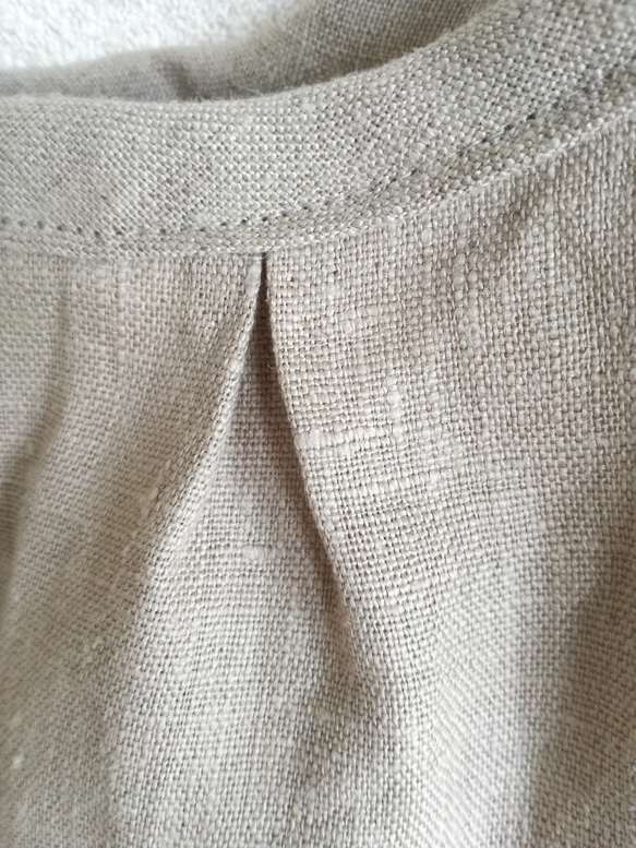 Linen・リネングラニーBAG(Wタック)beige 7枚目の画像