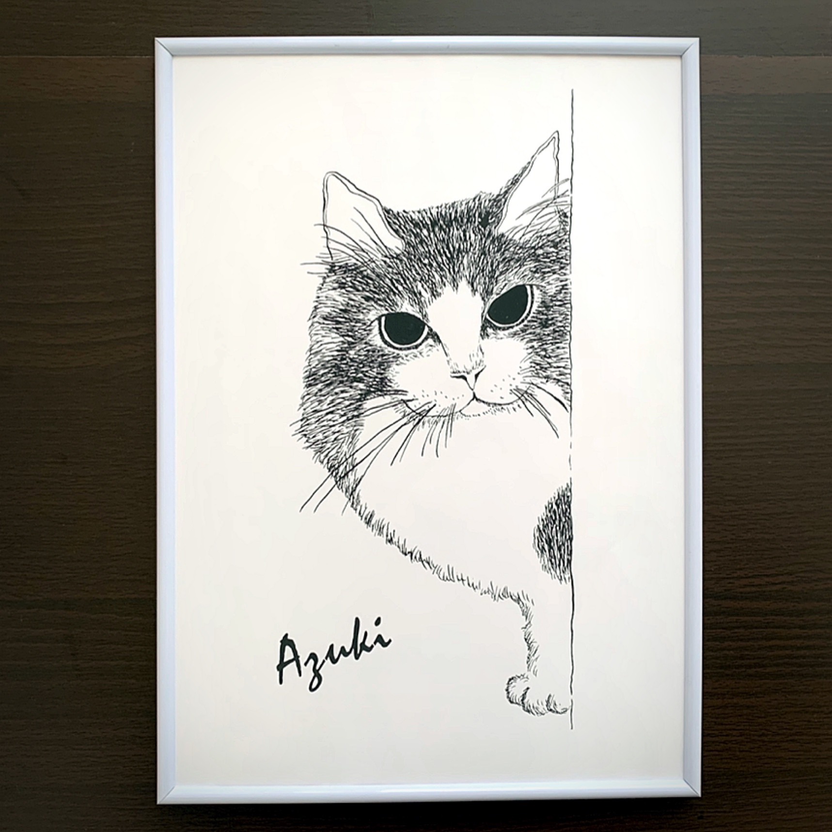 ［受注制作］［原画］ペット似顔絵アート◆A3サイズ　送料無料 0_246a339a669e3ea1d38386d614e3