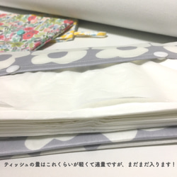 BOXティッシュポケット付き(取り外し可)❤︎サコッシュ　-Blooming-　【tissueサコッシュシリーズ】 5枚目の画像