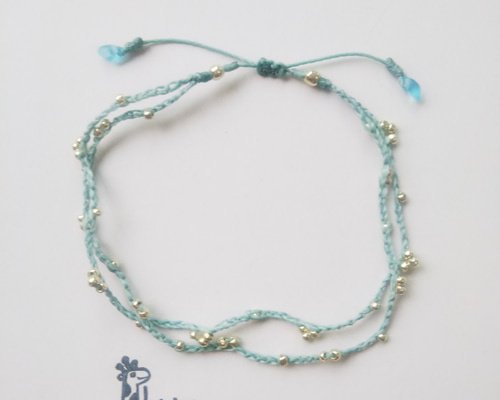 ★送料込【MARIDA】Satellite アンクレット K14 シルバー 2色 ♪ シルバーの雨粒がかわいいつけたままアンクレット(#924)(受注