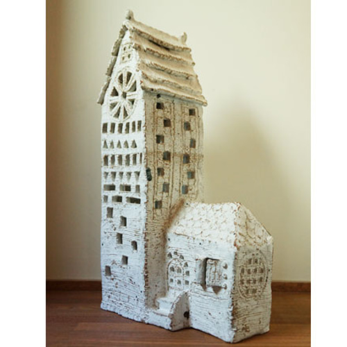 ヨーロッパの古い家型 ランプシェード sh00001 スタンドライト