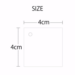 名入◆サンキュータグ クラフト正方形30枚セット [A-1]結婚式 プチギフト 4枚目の画像