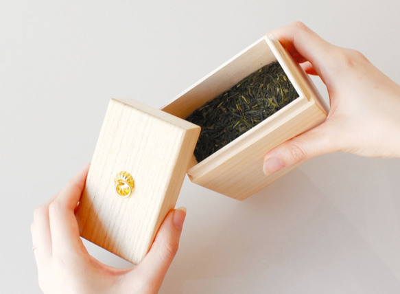 KEI　京指物（ティーキャニスター L）茶箱・コーヒー豆・茶葉・紅茶など 2枚目の画像