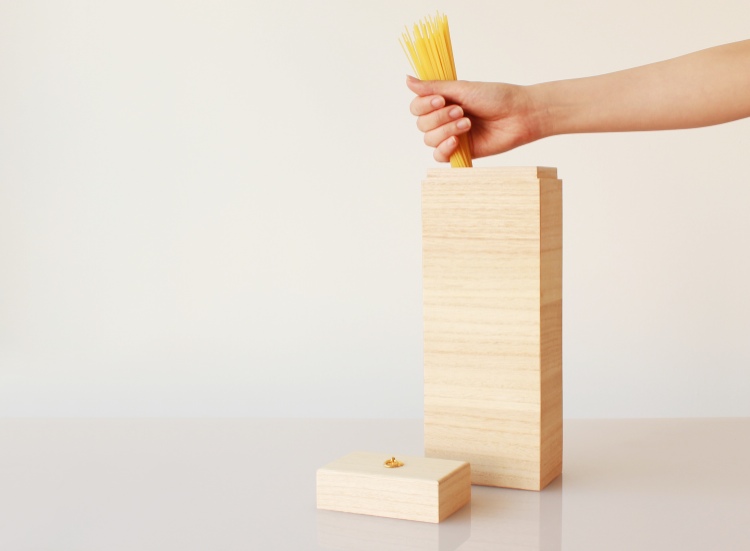 KEI 京指物（パスタケース）乾麺入れ：京都 桐 天然木 防虫 防湿 気密 耐火 伝統工芸 日本製