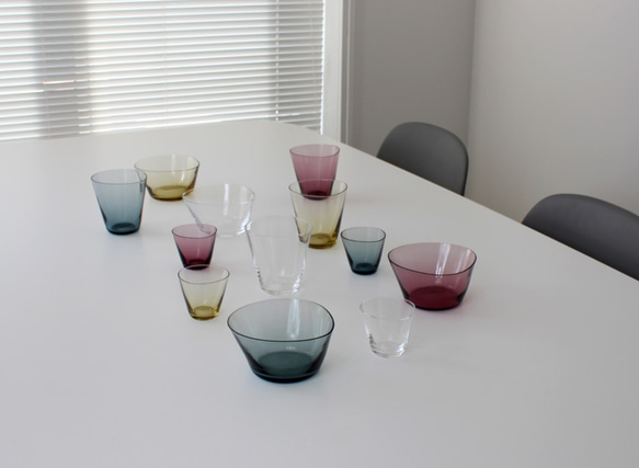 選べる４色　ギフト箱付　２個セット ：SAI グラス （ ロックグラス タンブラー 片口 ソース ドレッシング　グラス） 8枚目の画像