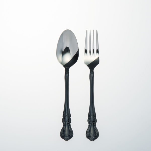 KOKU 木曽漆器のカトラリー：雅（みやび）２本セット 黒