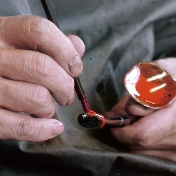 KOKU 木曽漆器のカトラリー：若松（わかまつ）３本セット 朱