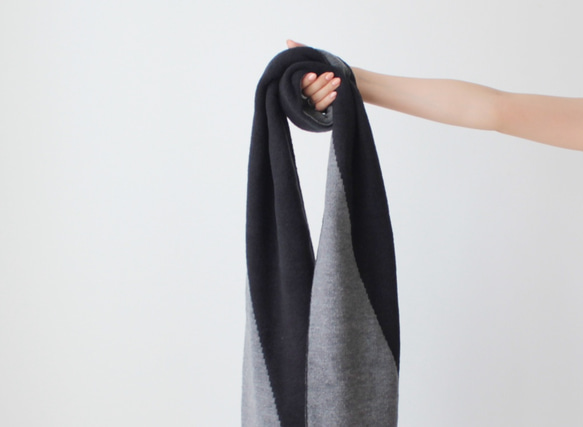 ✨極美品✨ブラックレーベル　カシミアマフラー リバーシブル　グレー×チェック 1411-5171347309.jpg?v=1732238457