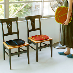 ２枚セット：OTO い草 シートクッション（S）ダイニングチェア・マット・椅子・座布団・おしゃれ・インテリア・デザイン 1枚目の画像