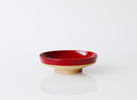 中国伝統工芸品　堆朱　漆器　鉢　朱色 中国伝統工芸品 堆朱 漆器 鉢 朱色