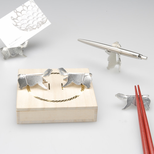 スモウレスラー（2個入）：箸置き カトラリーレスト 相撲 カード立て