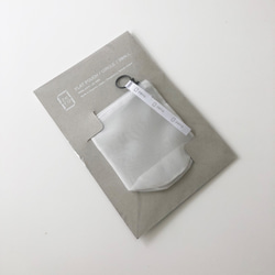 超軽量！zero：Flat pouch L（フラット・ポーチ）Lサイズ：軽い　透ける　透明感　小物入れ 4枚目の画像