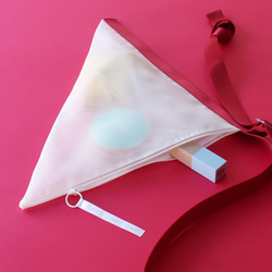 超軽量！zero：Flat belted bag（フラット・ベルテッドバッグ）：ショルダーバッグ　軽い　透ける　透明感 5枚目の画像