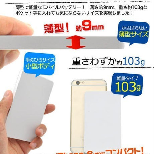 「新宿租界オリジナル　はい！簡単バージョン」モバイルバッテリー 4000mAh マルチケーブル&オリジナルステッカー付き 3枚目の画像